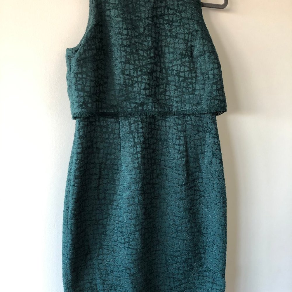 Karl Lagerfeld Emerald Green Shift Dress - Sz 8